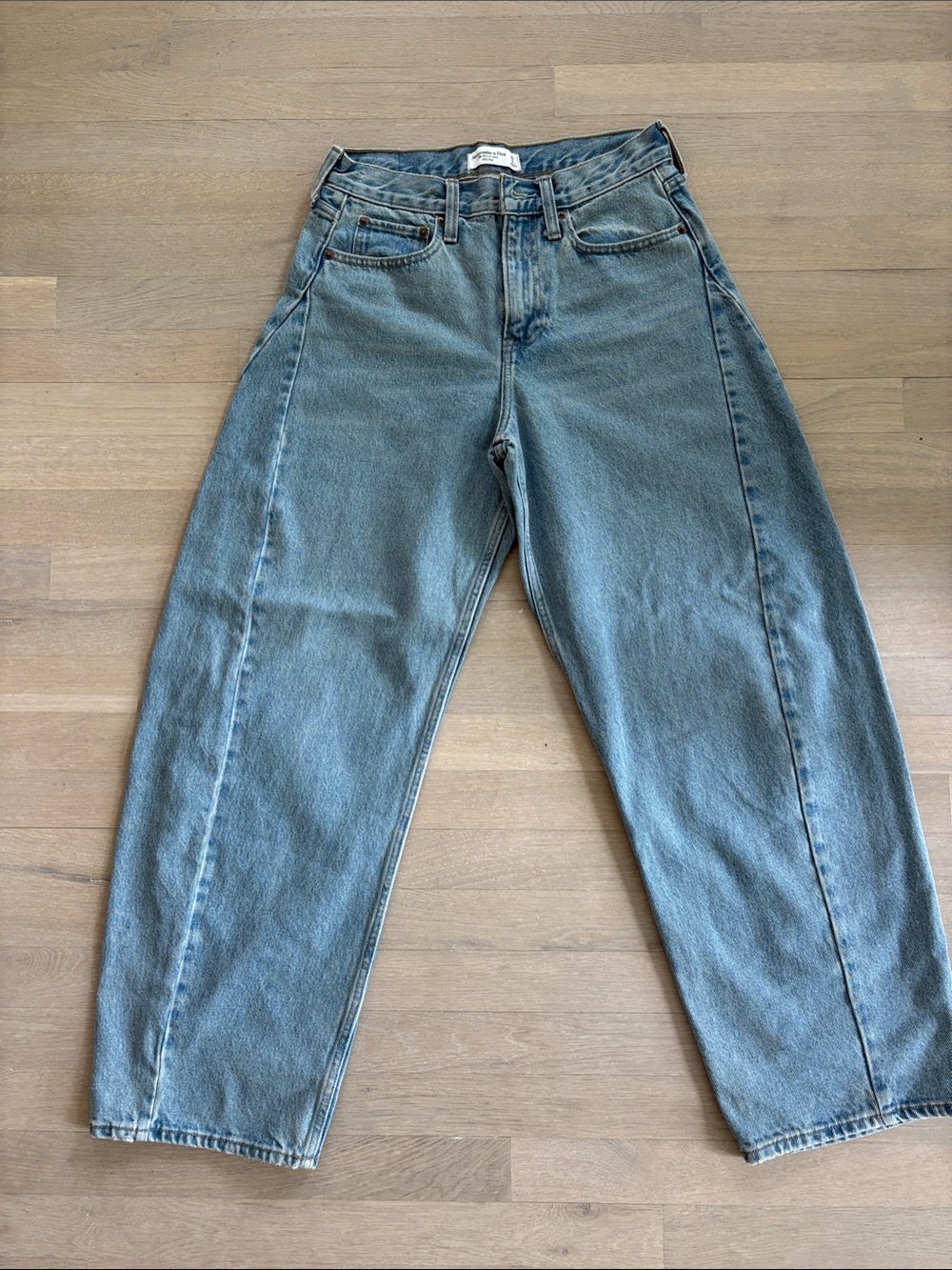 Abercrombie & Fitch Light Blue Boyfriend Jeans